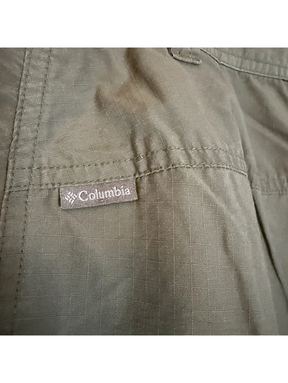 Columbia Men’s Convertible Hiking Cargo Pants Olive Green Zip-Off Trail Size 32